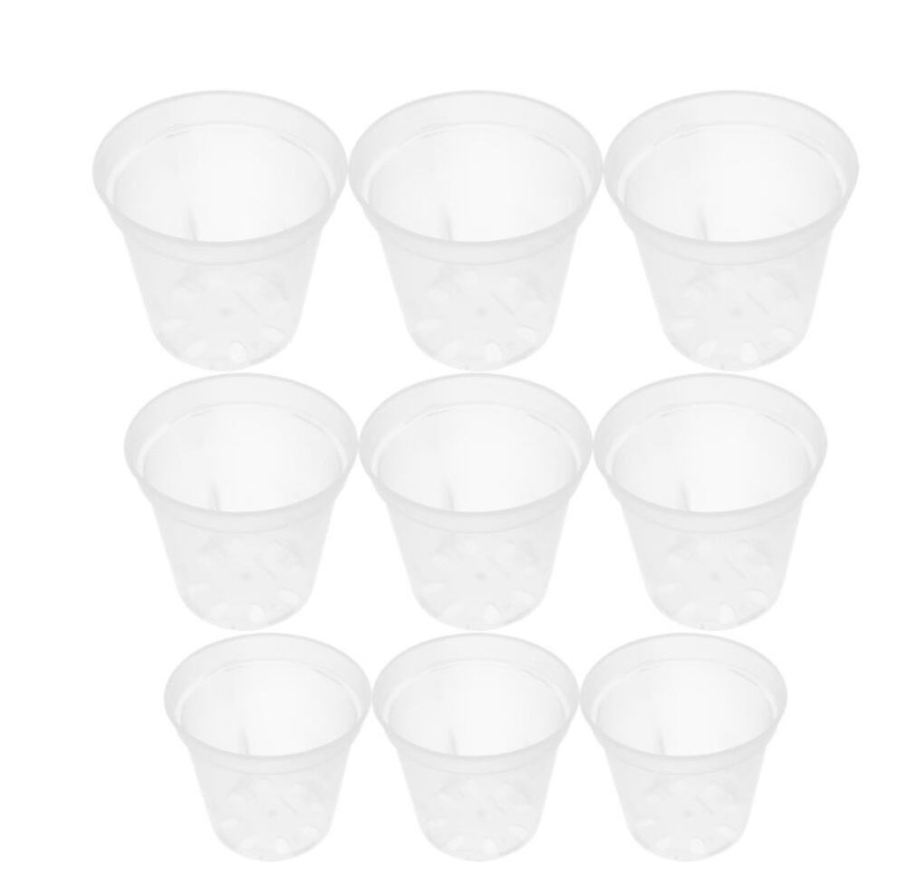 OULII Transparent Orchid Plant Pots – 9 Pack